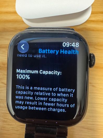 As New Apple Watch Series 10 46mm Jet Black & Metal Strap