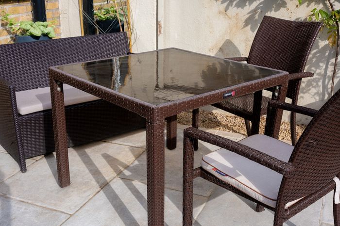Italian Campalazzo Garden Table Chairs and coffee table