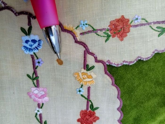 vintage hand embroidered, table mats and coasters
