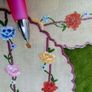 vintage hand embroidered, table mats and coasters Image 6