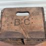 Old beer bottle crate stamped "B C" and "4  69" Image 4