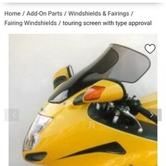 Honda CBR1100XX BB touring screen
