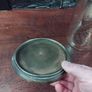 Glass Vase on brass stand Image 5