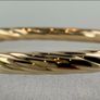 9ct gold cable bangles Image 3