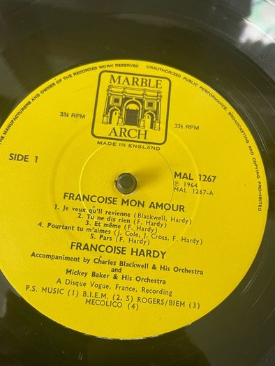 Francoise Hardy - Francoise Mon Amour