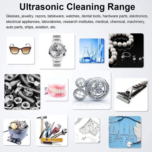 10L Ultrasonic Cleaner with Heater and Timer, 240W Stainless Steel Ultrasonic Cleaning Machine