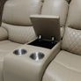 Rita 3+2 True Beige Leather Recliner Sofa Set Image 9