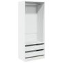 Wardrobe White 80x50x200 cm Image 2