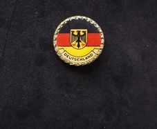 German Flag and Coat of Arms Pin Badge