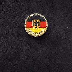 German Flag and Coat of Arms Pin Badge