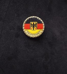 German Flag and Coat of Arms Pin Badge