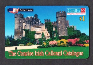 Tintori The Concise Irish Third Callard Catalogue Callcard showing Malahide Castle, Dublin Mint