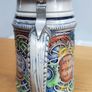 German Beer Stein Pewter Lid Vintage Made in Germany Image 2