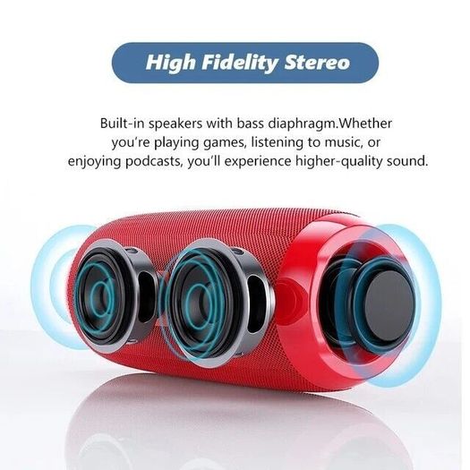 TG117 Portable Bluetooth Speaker Waterproof Outdoor FM Radio TF Bass Speakers