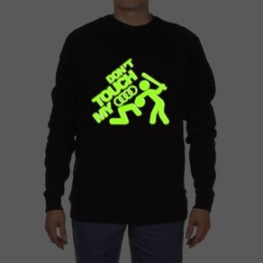 Don't touch my audi sweatshirt glow in the dark sweatshirt audi jumper glowing