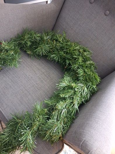 Christmas fireplace garland.