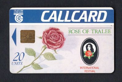 1992 Ireland 20 unit Rose of Tralee '92  (Gemplus GEM1) Call Card Used. Telecom Eireann card number 1038.