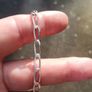 Sterling Silver Unisex Flat Link Bracelet Image 7