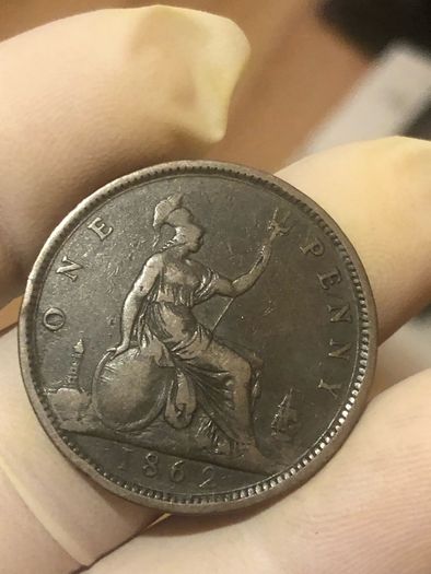 1862 One Penny Victoria