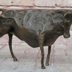 Abstract Picasso Inspired Bull - Bronze, Signed
