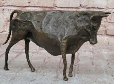 Abstract Picasso Inspired Bull - Bronze, Signed