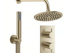 Crosswater mpro brushed brass shower kit 2 OUTLET i(INSTOCK)