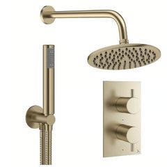 Crosswater mpro brushed brass shower kit 2 OUTLET i(INSTOCK)