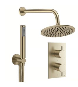 Crosswater mpro brushed brass shower kit 2 OUTLET i(INSTOCK)