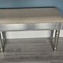 decorative mirrored stool Image 2