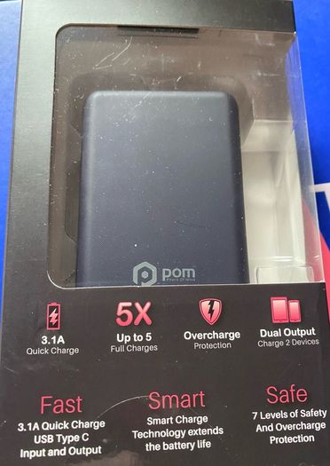 Power Bank 10000 Mah fast charge usb type C