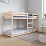 Bunk Bed without Mattress 75x190 cm Small Single Solid Wood Pine Image 3