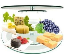 Rotating Glass Serving Plate