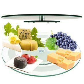 Rotating Glass Serving Plate