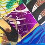 Original Art Swim Painting Woman Swimmer Sea Swim gift Image 3