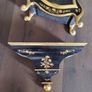 Original 19th-Century French Bracket Clock Set with Wall Console Professionally Serviced! Image 3