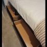 single bed black velvet with drawers Image 2