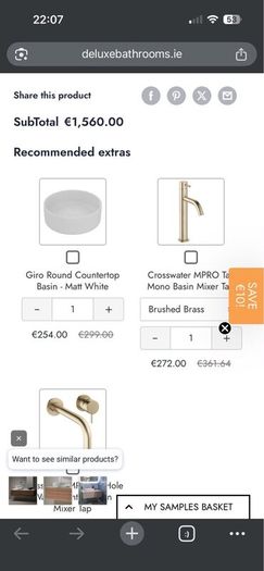New 800mm bathroom vanity and solid countertop
