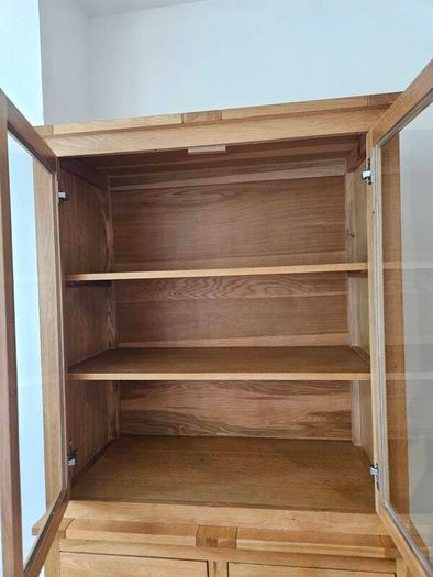 Solid oak display cabinet/ dresser