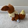 Pokemon Eevee approx. 7" Plush Cutest smile squinting expression Tomy Used Please see pictures Image 3