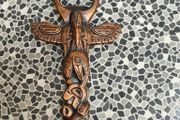 Retro Canada Brass totem beer bottle opener