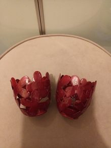 2 designer Candle holders
