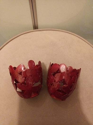 2 designer Candle holders