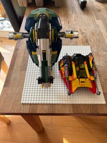 Lego Jango Fett and SnowSpeeder