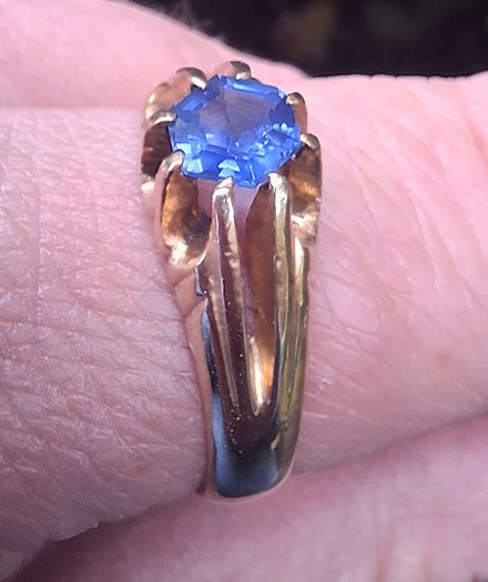 Gold Sapphire Ring