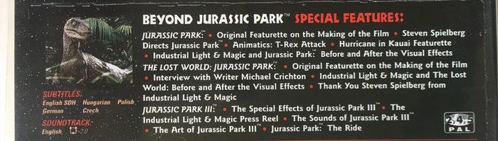 Jurassic Park Trilogy Boxset [1993-2001] [3xMovie DVD]