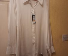 M & S Womens blouse. Cream colour.