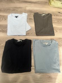 Four Plain T-shirts