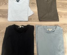 Four Plain T-shirts