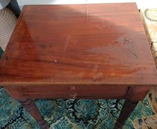 Vintage Early 1900s Dark Wood Hall Table Project