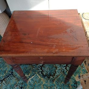 Vintage Early 1900s Dark Wood Hall Table Project